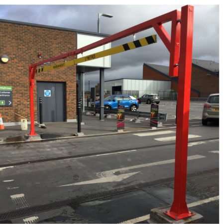 Economy Double Leaf Height Restriction Barrier